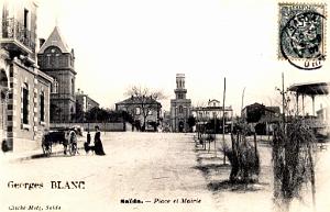 SAIDA - PLACE ET MAIRIE - 1907